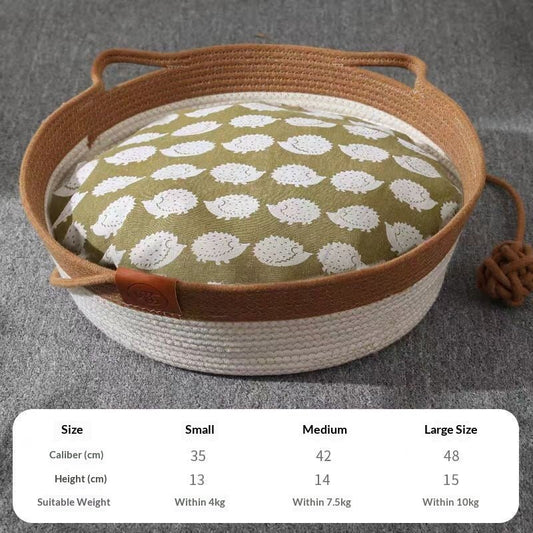 Rattan Cat Bed &amp