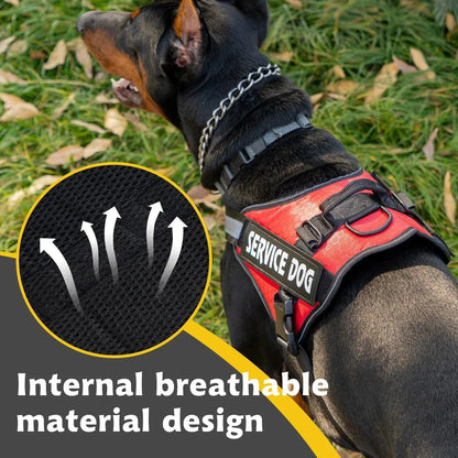 Reflective Adjustable Dog Harness – Strong Polyester for Walking