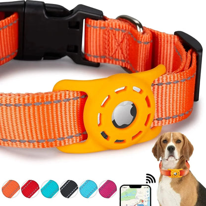 Reflective Airtag Holder Dog Collar