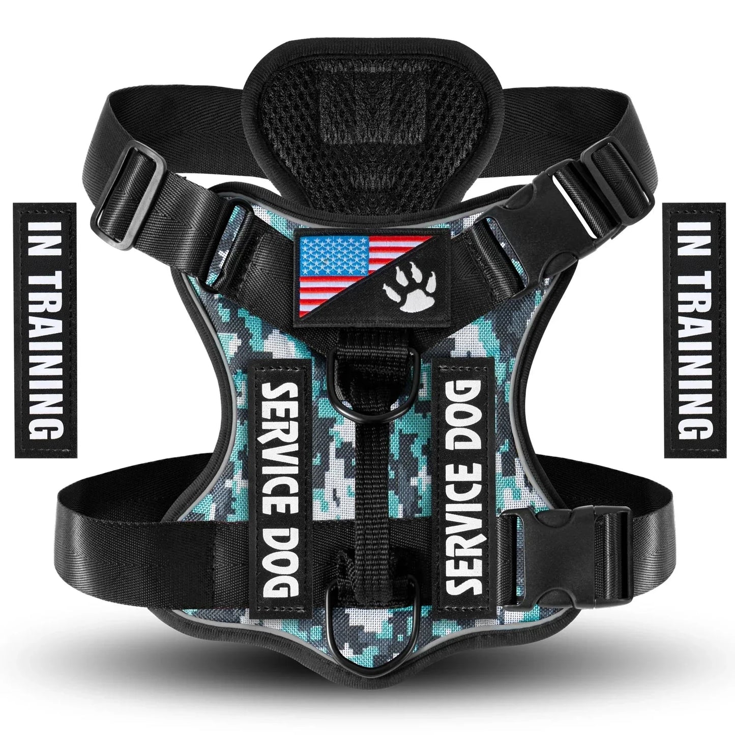 Reflective Service Dog Harness – Adjustable & Comfortable