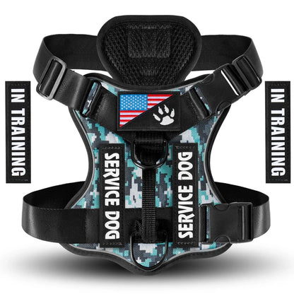 Reflective Service Dog Harness – Adjustable & Comfortable