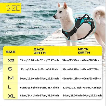 Reflective Service Dog Harness – Adjustable & Comfortable