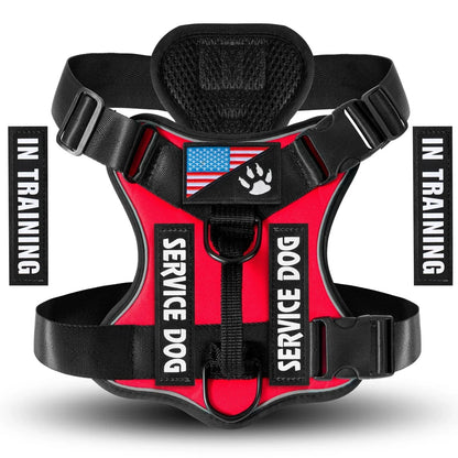 Reflective Service Dog Harness – Adjustable & Comfortable