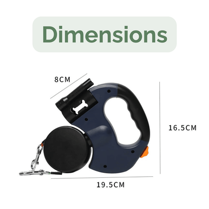 Retractable Double Dog Leash – 360° Rotatable & Anti-Tangle | Reflective 3M Leashes & Brake System