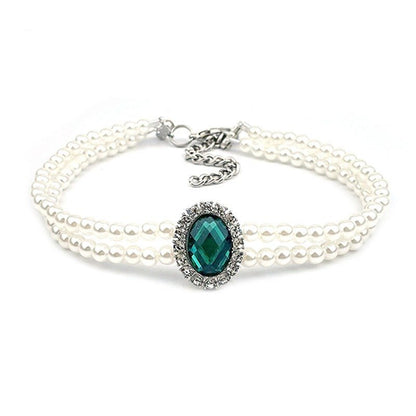 Rhinestone Jeweled Pet Necklace