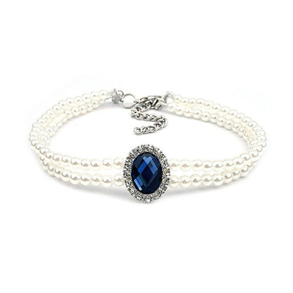 Rhinestone Jeweled Pet Necklace