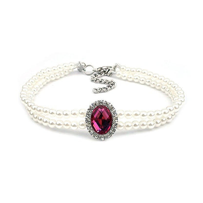 Rhinestone Jeweled Pet Necklace