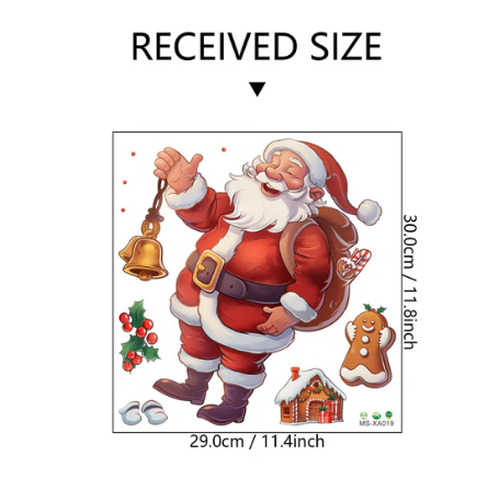 🎁Oferta de Navidad - Solo $17.99🎄🎅 Pegatinas de pared 3D de Navidad – Decoración creativa para el hogar en estas fiestas