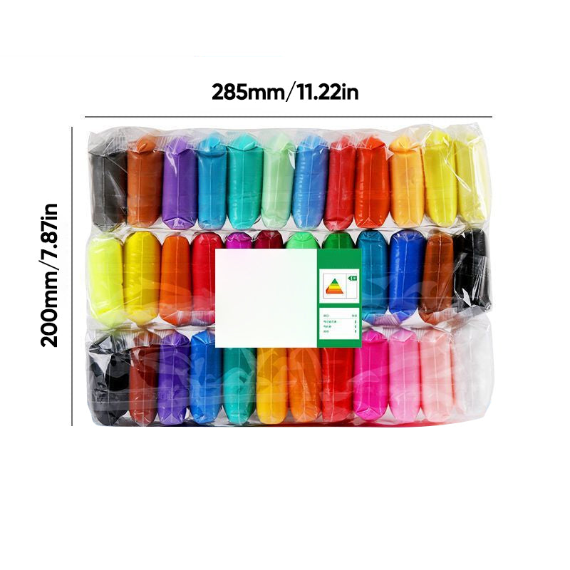 🎁Bestes Geschenk - 12/24/36 Farben Ultraleicht-Knete🌈 (Sicher & Ungiftig)