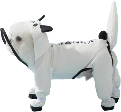 Small Dog Raincoat & Rain Shoes Set,Full-Coverage