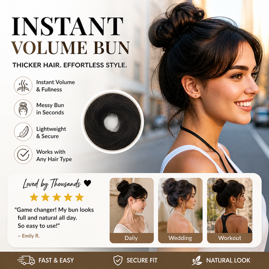🏆 Zeitlich begrenztes Angebot: Kaufe eins,, erhalte eins gratis 🔥✨ Kreiere im Handumdrehen einen schicken, lässigen Dutt 💖