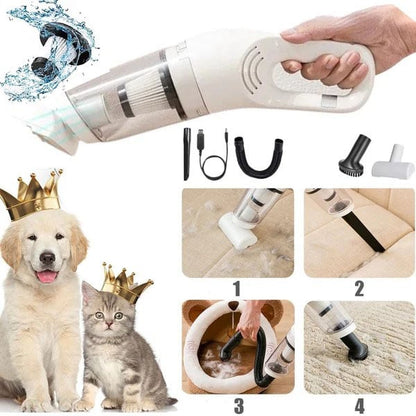 Lightweight Portable Classic Handheld Pet Vacuum Cleaner With 3 Accessories