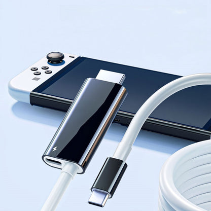 🔌JETZT 50% RABATT! ✨USB‑C auf HDMI Adapterkabel für Switch, PD 100W Schnellladeanschluss, Plug‑and‑Play Videokonvertierungskabel für Gaming & Bildschirmprojektion