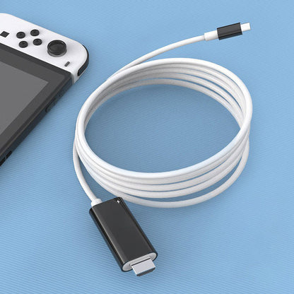 🔌JETZT 50% RABATT! ✨USB‑C auf HDMI Adapterkabel für Switch, PD 100W Schnellladeanschluss, Plug‑and‑Play Videokonvertierungskabel für Gaming & Bildschirmprojektion