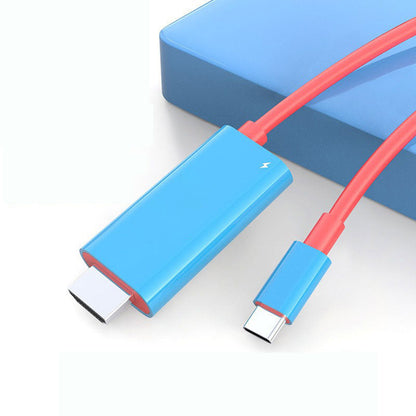 🔌JETZT 50% RABATT! ✨USB‑C auf HDMI Adapterkabel für Switch, PD 100W Schnellladeanschluss, Plug‑and‑Play Videokonvertierungskabel für Gaming & Bildschirmprojektion
