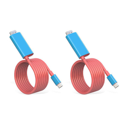 🔌JETZT 50% RABATT! ✨USB‑C auf HDMI Adapterkabel für Switch, PD 100W Schnellladeanschluss, Plug‑and‑Play Videokonvertierungskabel für Gaming & Bildschirmprojektion