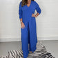 💃2026 Hot Sale 50% OFF⏳Two Piece Casual Long Top and Casual Trousers😍