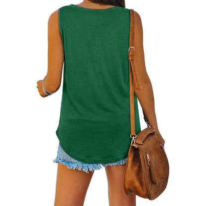 🔥BUY 3 PAY 2 (CODE: LUCKY)🔥All-match V-Neck Solid Color Vest