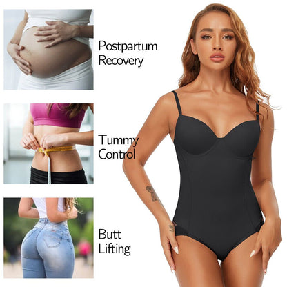 🔥LAST DAY SALE 50% OFF🔥Shapewear Bodysuit with Bra | Ruched Slimming Adjustable Waist✨
