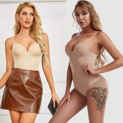 🔥LAST DAY SALE 50% OFF🔥Shapewear Bodysuit with Bra | Ruched Slimming Adjustable Waist✨