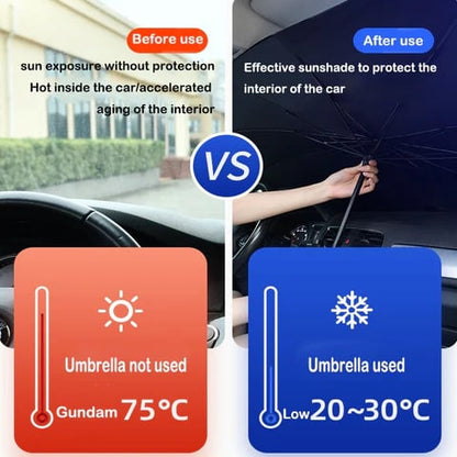 ☂️ 2026 Sale — Over 47 200 Sold!🚗 Upgraded Car Windshield Sun Shade Umbrella