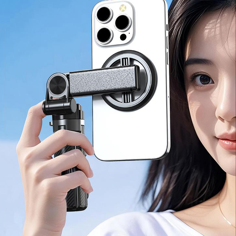 🔥Hot Sale 50% OFF🔥4-in-1 360° Rotating Magnetic Selfie Stick & Phone Tripod