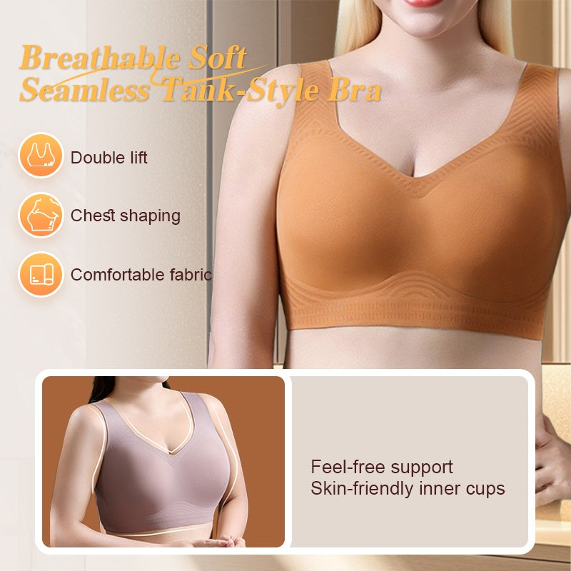 🔥Hot Sale 49% OFF✨Breathable Soft Seamless Tank-Style Bra