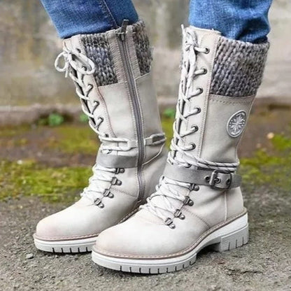 🎁Heißer Verkauf 50% RABATT🔥Wasserdichte Knie-Schneestiefel für Damen👢