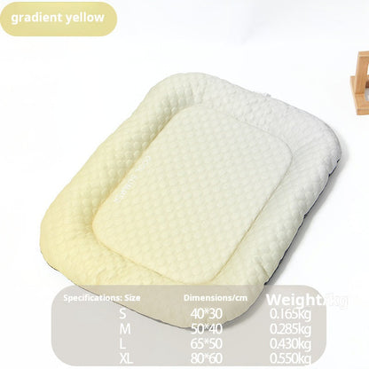 Gradient Ice Silk Pet Cooling Pad Washable Summer Mat For Dogs Cats Indoor Travel