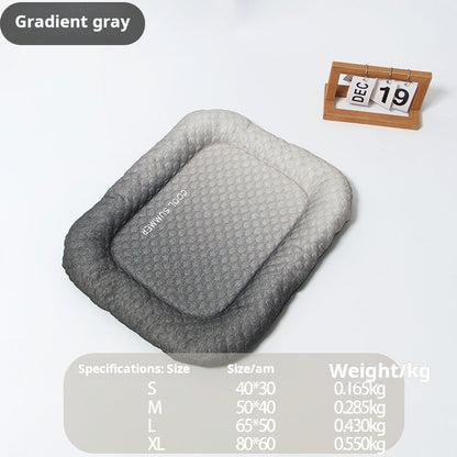 Gradient Ice Silk Pet Cooling Pad Washable Summer Mat For Dogs Cats Indoor Travel