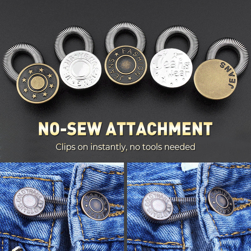 ⏳Limited-time 50% off⏰Spring-Loaded Metal Waist Extender Button for Jeans🪢