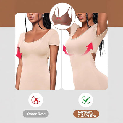 🏆 Last Day Special Price! 💐Jelly Wireless Womens Comfortable Wireless Bras Push Up Bralettes Seamless Tshirts Bras Deep V Everyday Bras