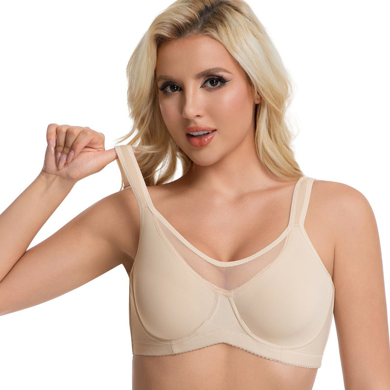 ⏳Last Day Special Price💐Women's Elegant Sheer Full Coverage Plus Size Bra👍