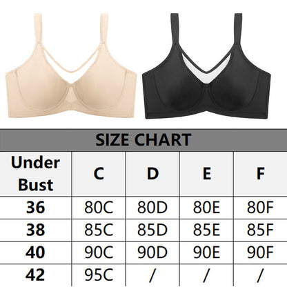 ⏳Last Day Special Price💐Women's Elegant Sheer Full Coverage Plus Size Bra👍