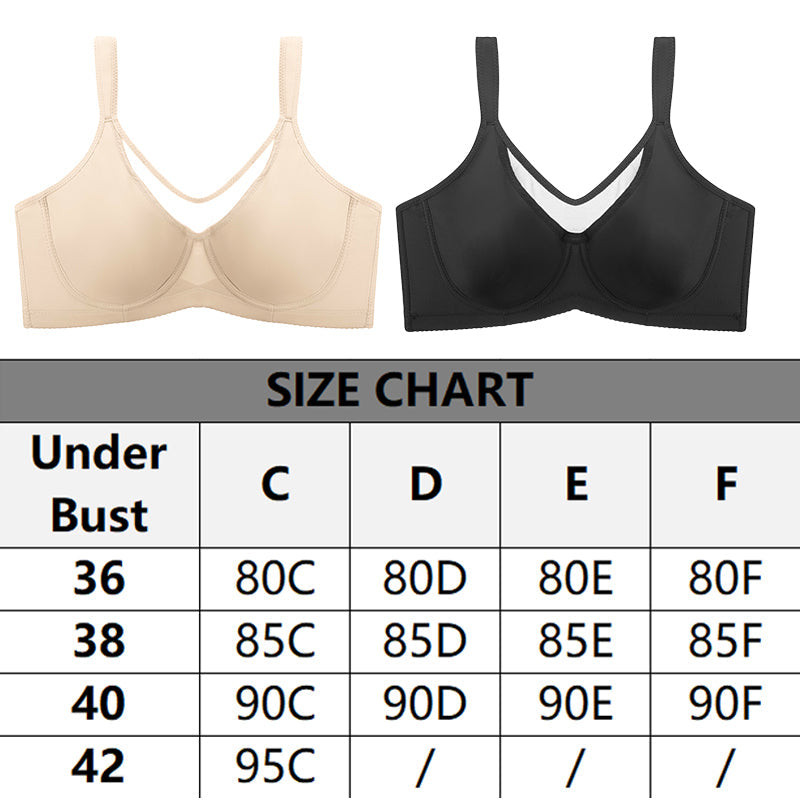 ⏳Last Day💐Women's Elegant Sheer Full Coverage Plus Size Bra