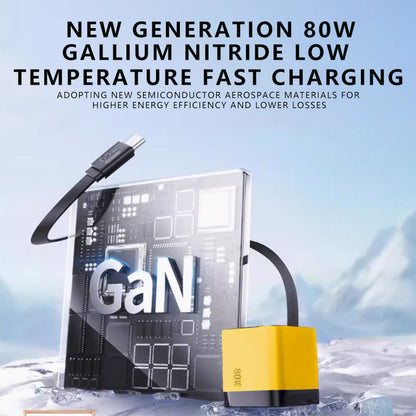 🔌 ¡50% DE DESCUENTO AHORA! Bloque de cargador de teléfono de carga rápida de 65 W con cable tipo C retráctil de 80 cm, cargador de pared multidispositivo de 3 puertos, carga rápida segura para teléfonos, tabletas y computadoras portátiles