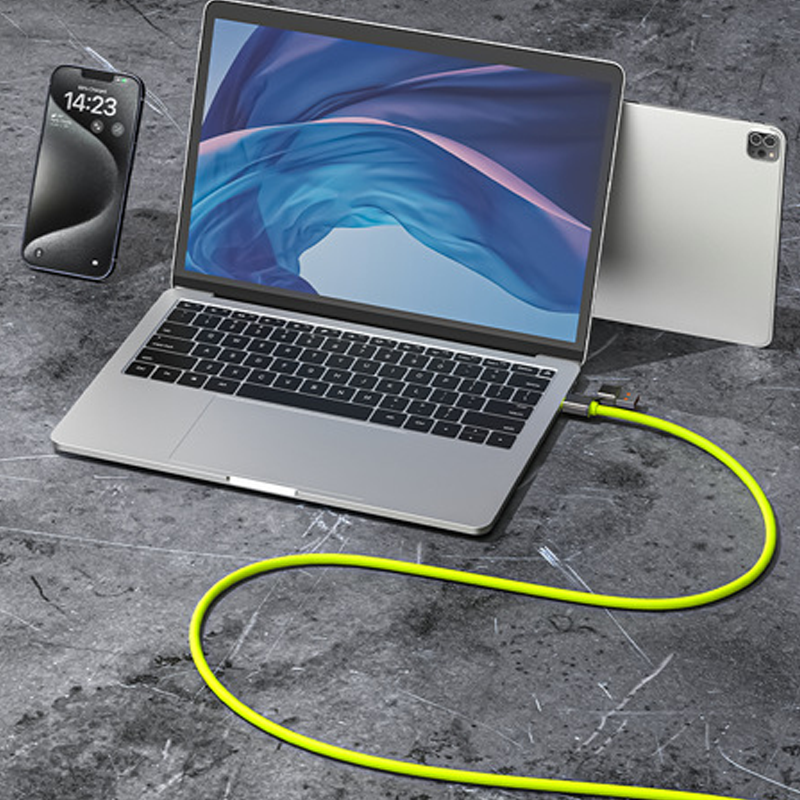 🔌 Hochleistungs-4-in-1-Schnellladekabel, 240W PD Multi-Interface-Ladekabel, USB-A/USB-C auf Typ-C/Lightning, Universelles Schnellladekabel für Telefone & Laptops