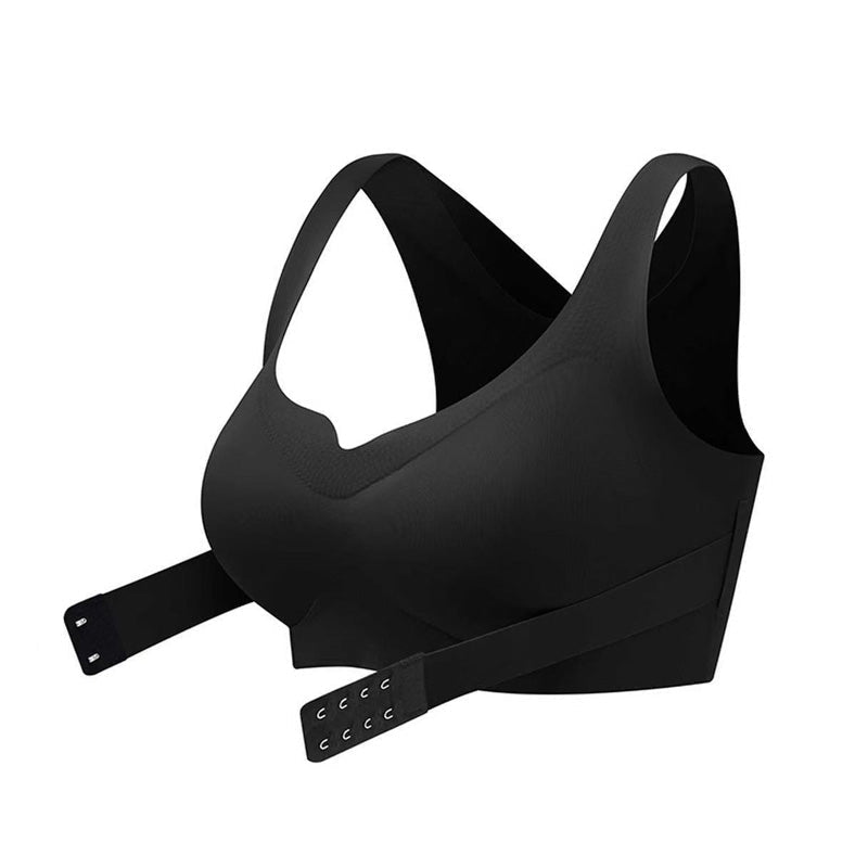 Women's Front Closure Seamless Back Support Posture Bra