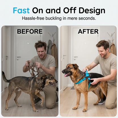 Easy On Off Padded Comfort Dog Harness For Daily Outdoor Walking