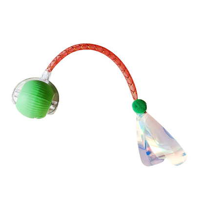 Smart Interactive Electric Cat Toy Ball With Simulated Tail For Indoor Cats