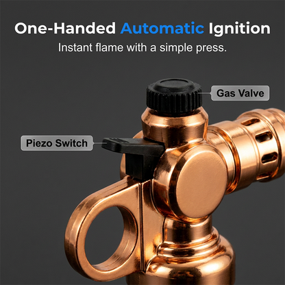 Professional Butane Torch Head with Automatic Ignition