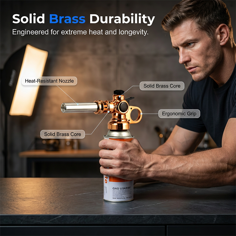 Professional Butane Torch Head with Automatic Ignition