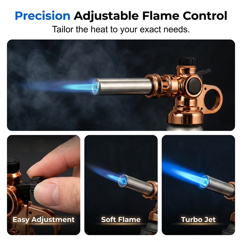 Professional Butane Torch Head with Automatic Ignition