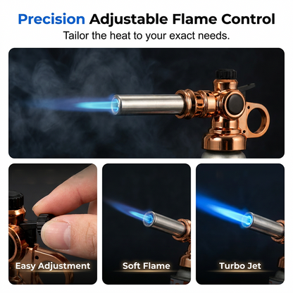 Professional Butane Torch Head with Automatic Ignition