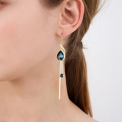 🦚 50% OFF NOW!✨ Phoenix Peacock Earrings – AAA CZ Gems & Lightweight Design – Elegant Gold Plated Statement Jewelry 💎