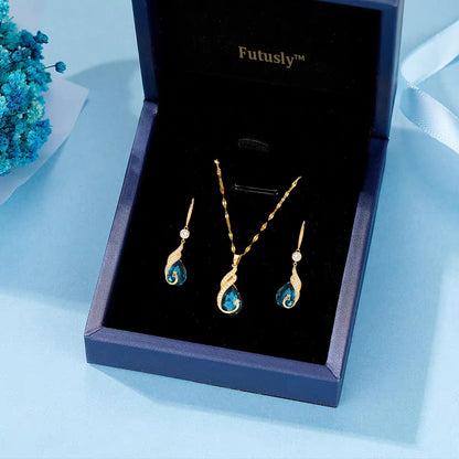 🦚 50% OFF NOW!✨ Phoenix Peacock Earrings – AAA CZ Gems & Lightweight Design – Elegant Gold Plated Statement Jewelry 💎