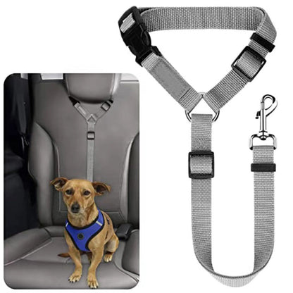 2-in-1 Dog Car Seat Belt And Outdoor Walking Leash For Pet Safety