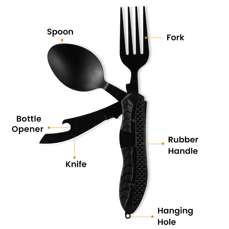 🔥50% OFF!!🔥4-In-1 Outdoor Folding Multifunctional Tableware