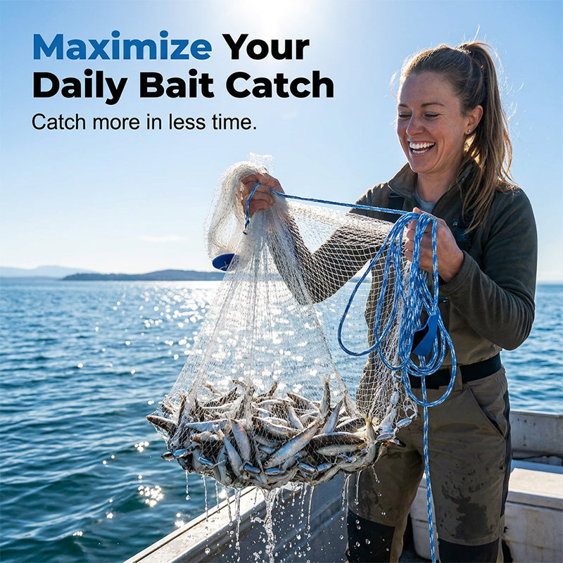 🎣 ZEITLICH BEGRENZT 50 % RABATT! ✨ Einfach-Wurf-Wurfnetz – Hochleistungsnetz, schnell sinkend, vielseitig 🌊
