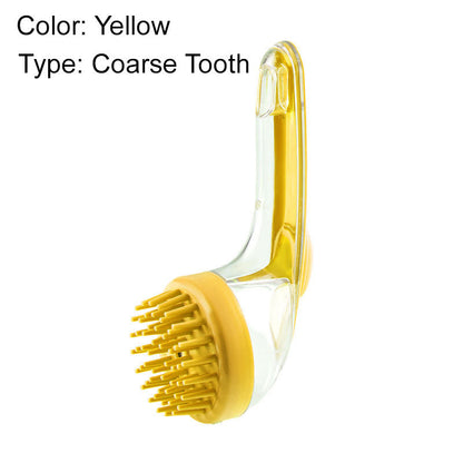 Pet Bath Brush Gentle Grooming Tool For Dogs And Cats Shower Use